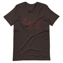 Load image into Gallery viewer, Geo-Bison_RED T-shirt