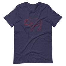 Load image into Gallery viewer, Geo-Bison_RED T-shirt