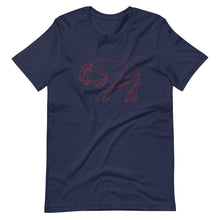 Load image into Gallery viewer, Geo-Bison_RED T-shirt