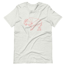 Load image into Gallery viewer, Geo-Bison_RED T-shirt
