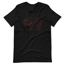 Load image into Gallery viewer, Geo-Bison_RED T-shirt
