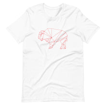 Load image into Gallery viewer, Geo-Bison_RED T-shirt
